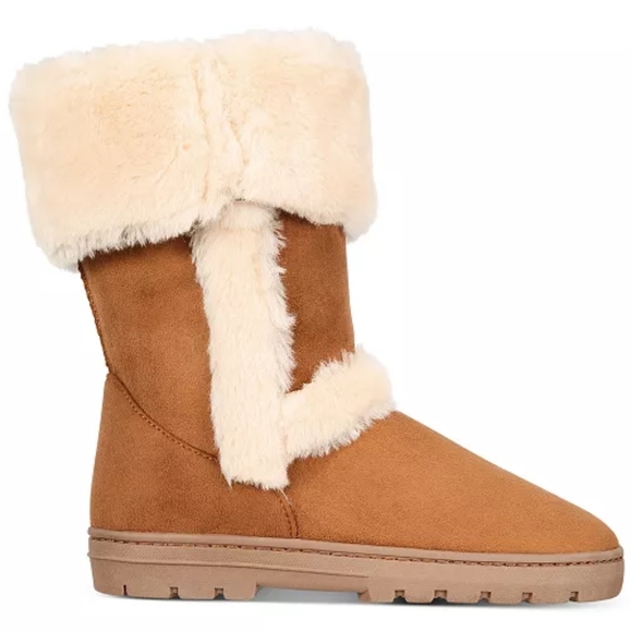 Style & Co Witty Winter Suede Boots NWOT - Picture 4 of 12